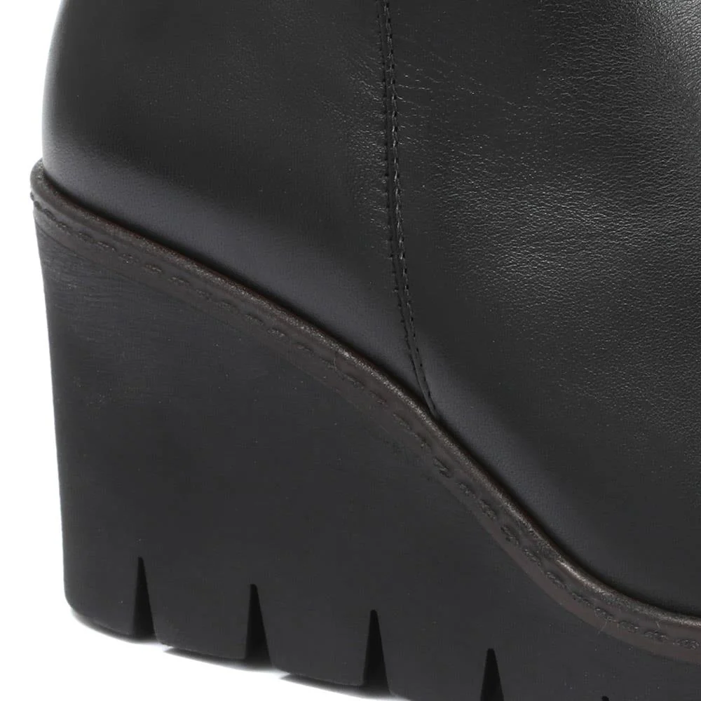 Utopia Gabor Wedge Heel Ankle Boots - GAB30560 / 316 638 - Black - Image 6