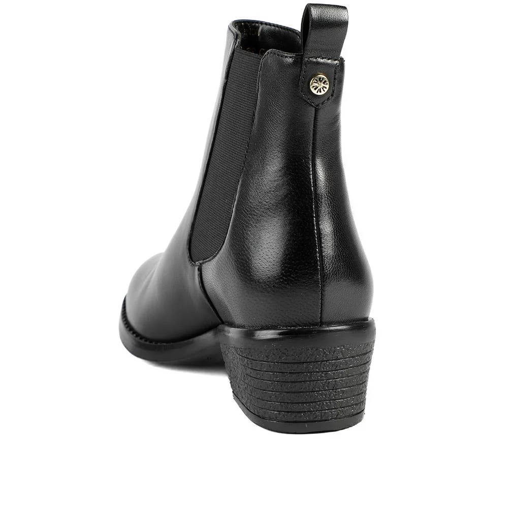 Van Dal Barlow II Extra Wide Leather Ankle Boots - GUP42503 / 328 841 - Black Leather - Image 3