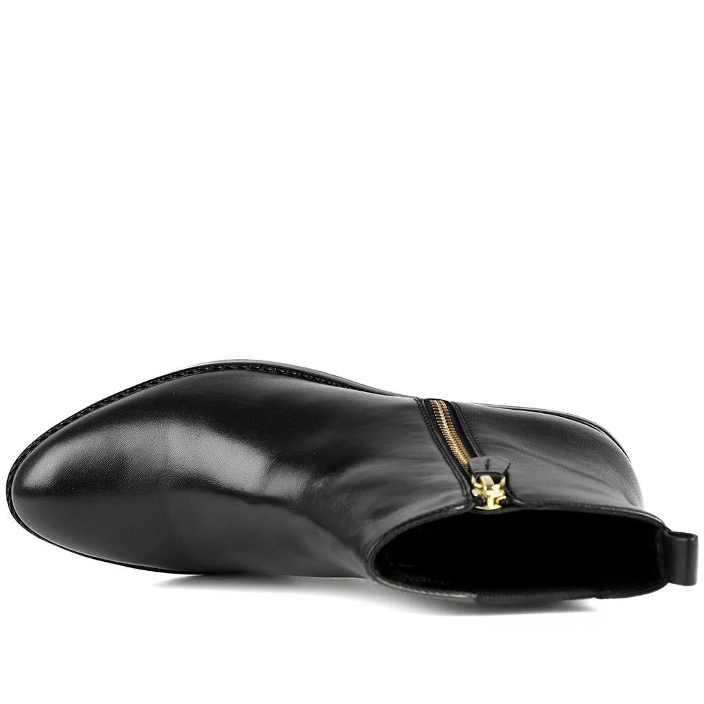 Van Dal Barlow II Extra Wide Leather Ankle Boots - GUP42503 / 328 841 - Black Leather - Image 4