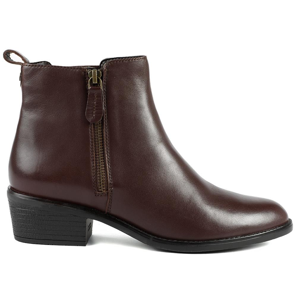 Van Dal Barlow II Wide Fit Leather Ankle Boots - GUP42502 / 328 840 - Brown Leather - Image 2