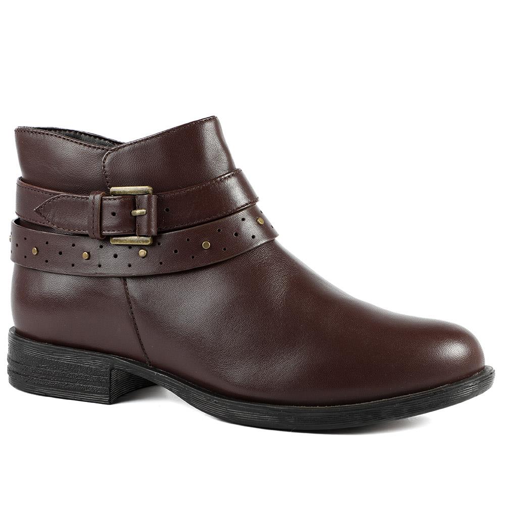Van Dal Fiesta II Extra Wide Fit Ankle Boots - GUP42505 / 328 843 - Brown Leather