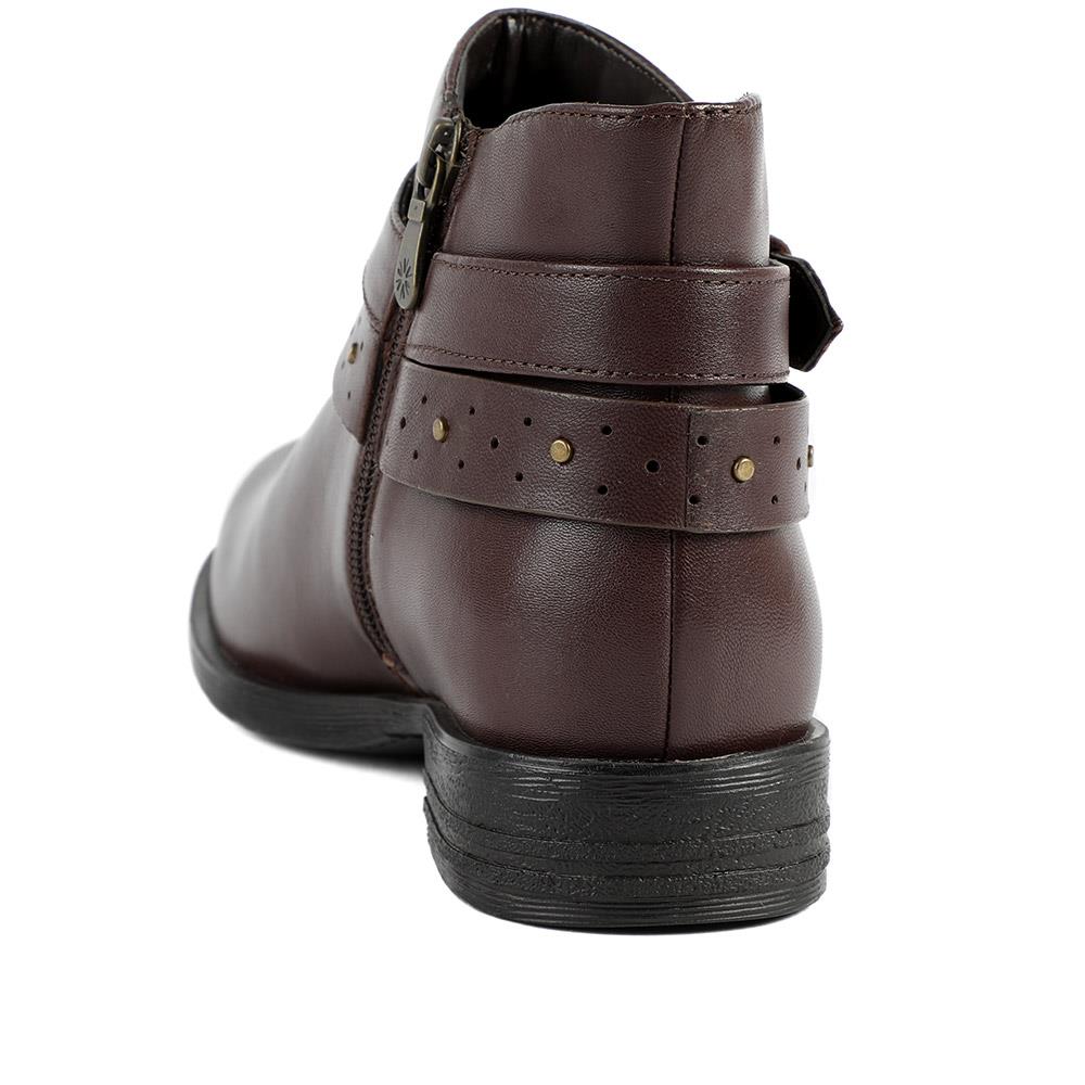 Van Dal Fiesta II Extra Wide Fit Ankle Boots - GUP42505 / 328 843 - Brown Leather - Image 3