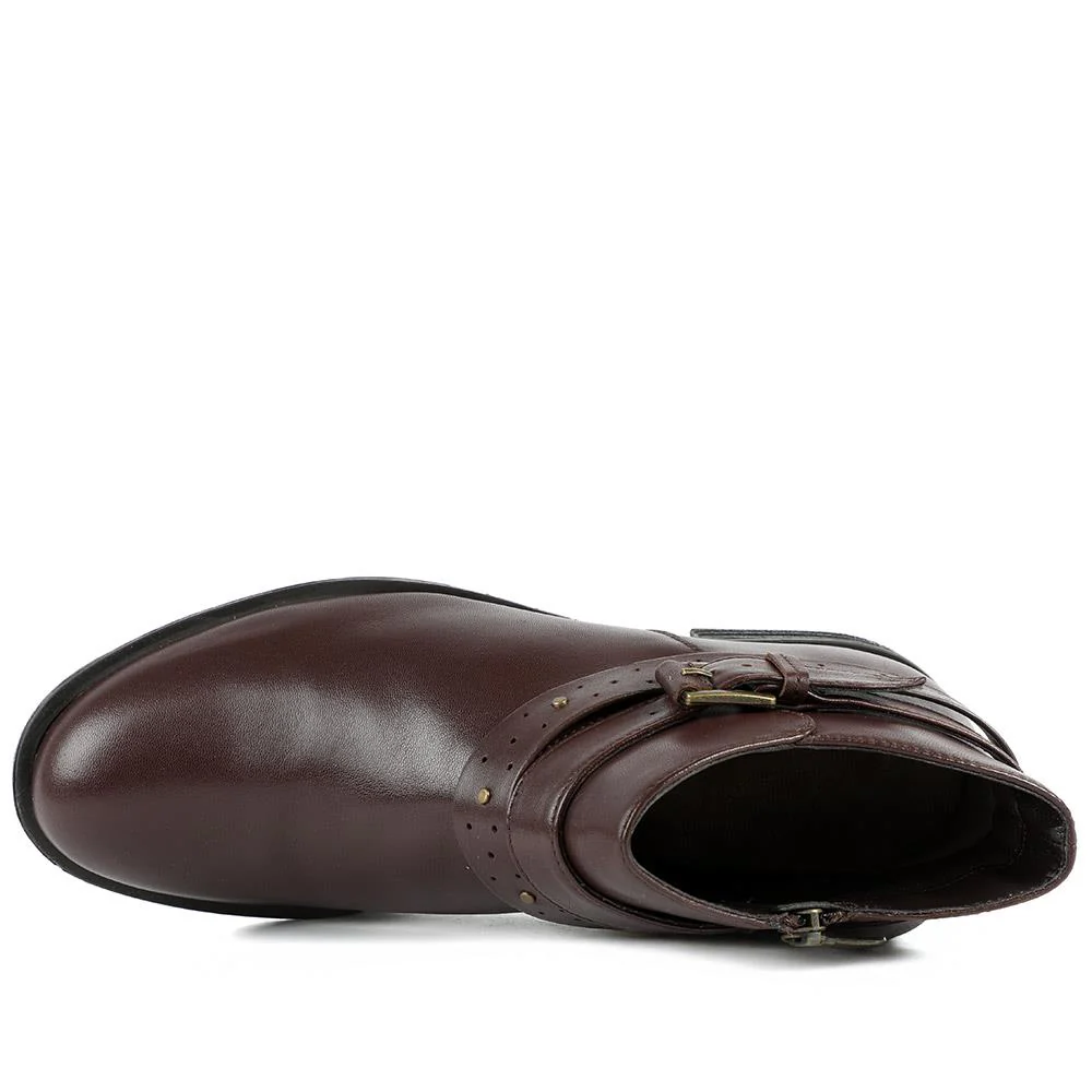 Van Dal Fiesta II Extra Wide Fit Ankle Boots - GUP42505 / 328 843 - Brown Leather - Image 4