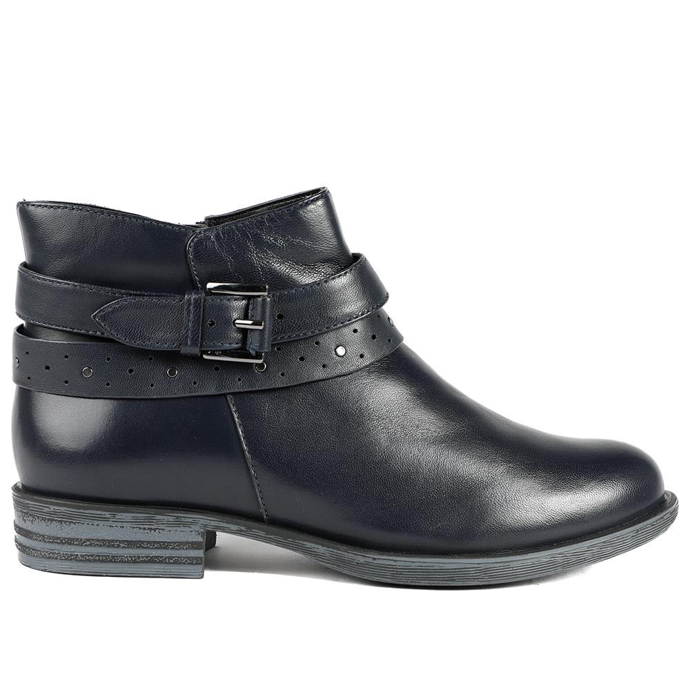 Van Dal Fiesta II Extra Wide Fit Ankle Boots - GUP42505 / 328 843 - Navy Leather - Image 2