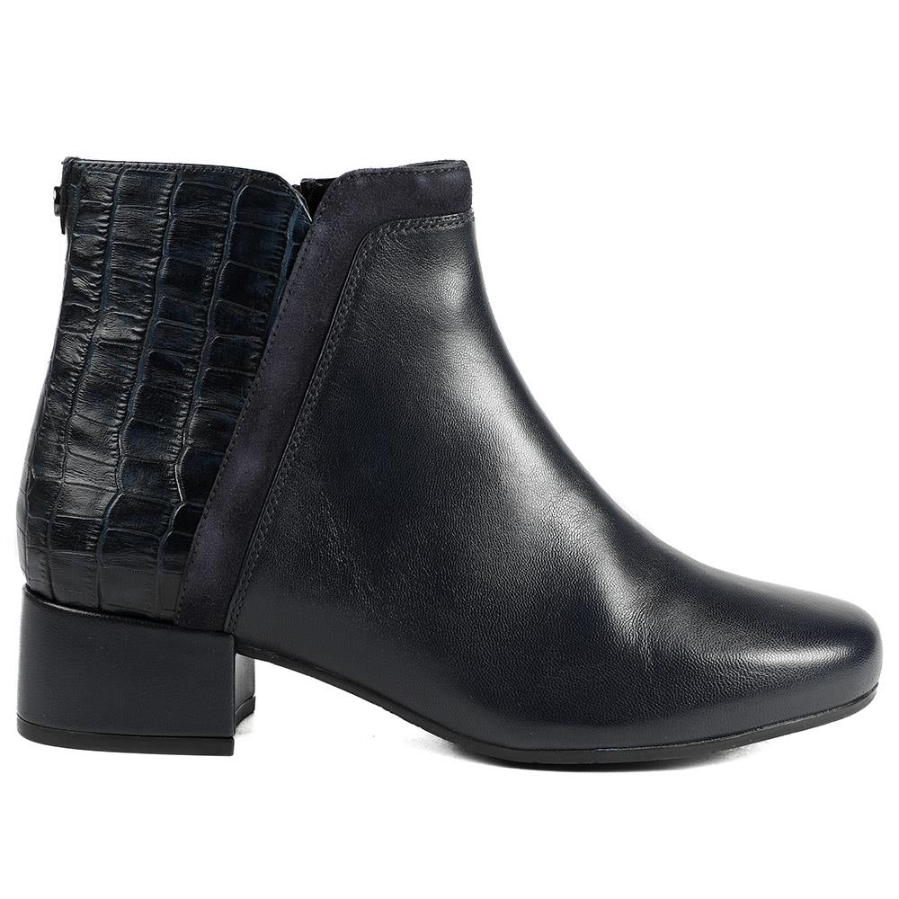 Van Dal Manon Leather Ankle Boots - GUP42508 / 328 846 - Navy - Image 2