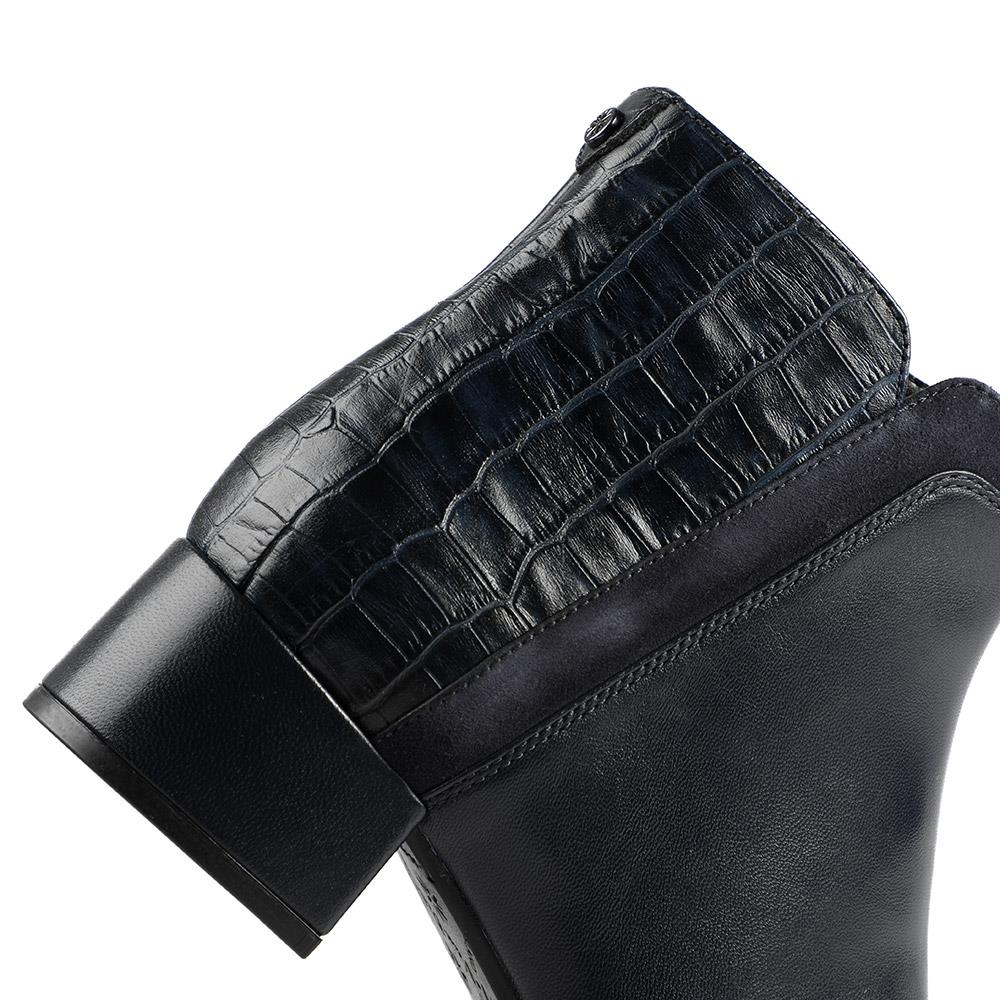 Van Dal Manon Leather Ankle Boots - GUP42508 / 328 846 - Navy - Image 5