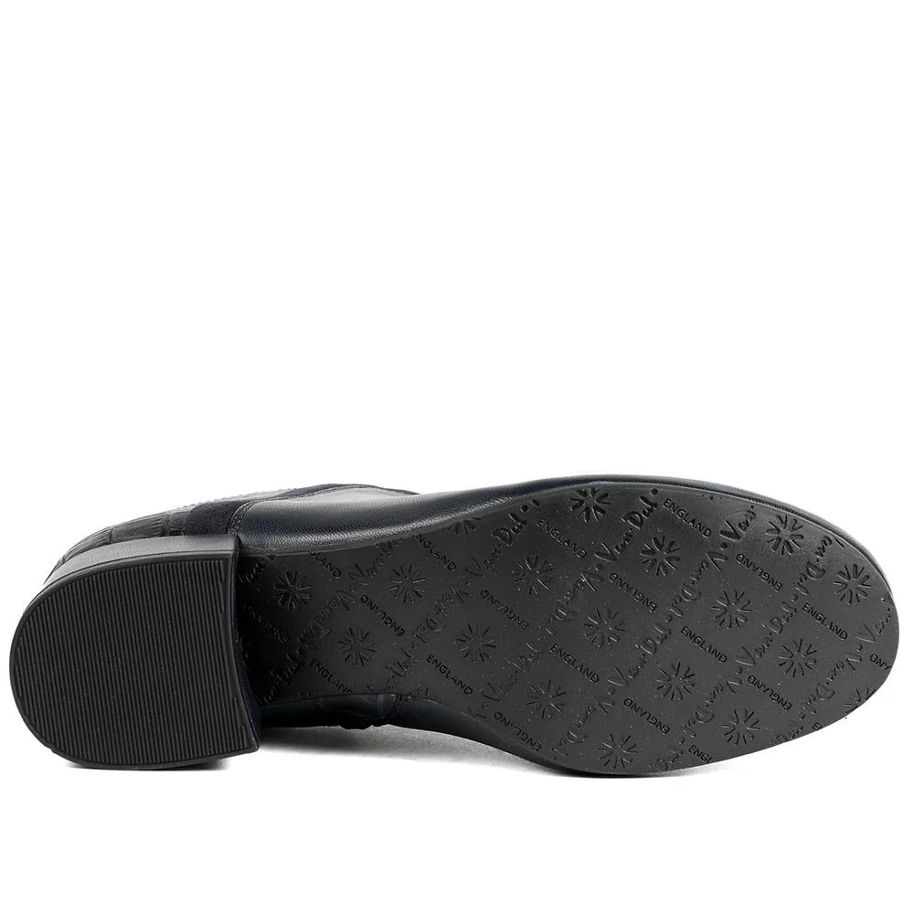 Van Dal Manon Leather Ankle Boots - GUP42508 / 328 846 - Navy - Image 6