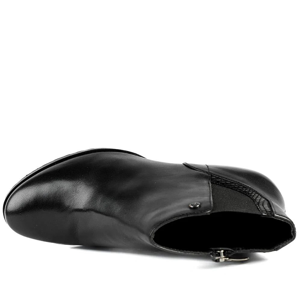 Van Dal Swanton Leather Ankle Boots - GUP42504 / 328 842 - Black Leather - Image 4