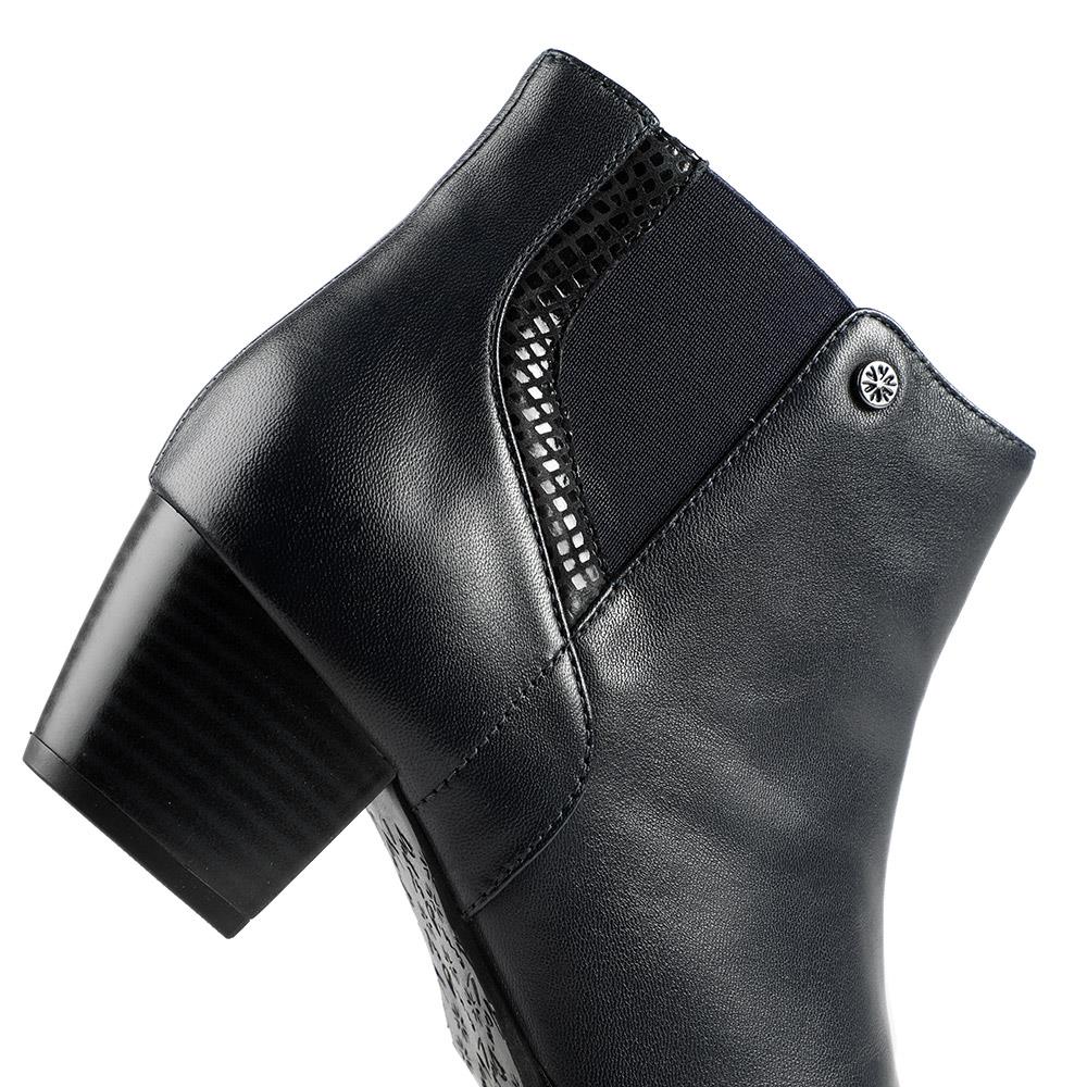 Van Dal Swanton Leather Ankle Boots - GUP42504 / 328 842 - Navy Leather - Image 5