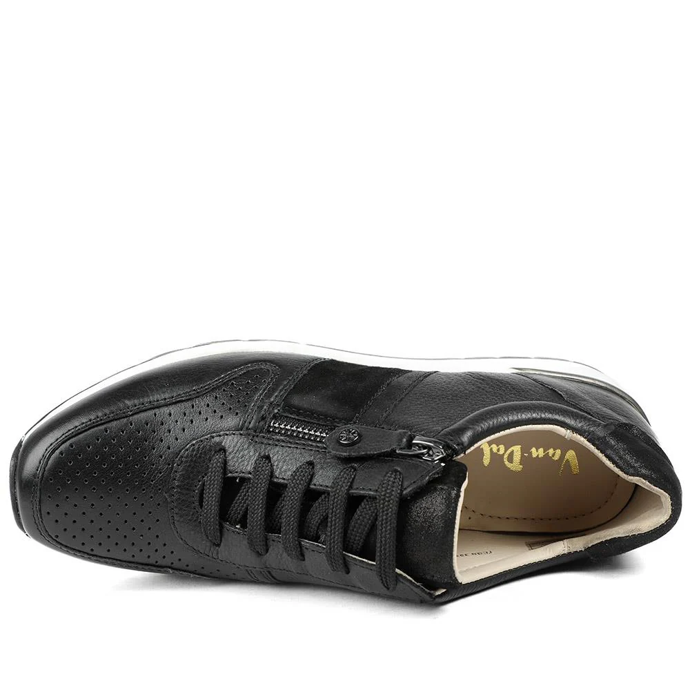 Van Dal Tess Leather Sport Lux Trainers - SERVI43500 / 329 328 - Black - Image 4