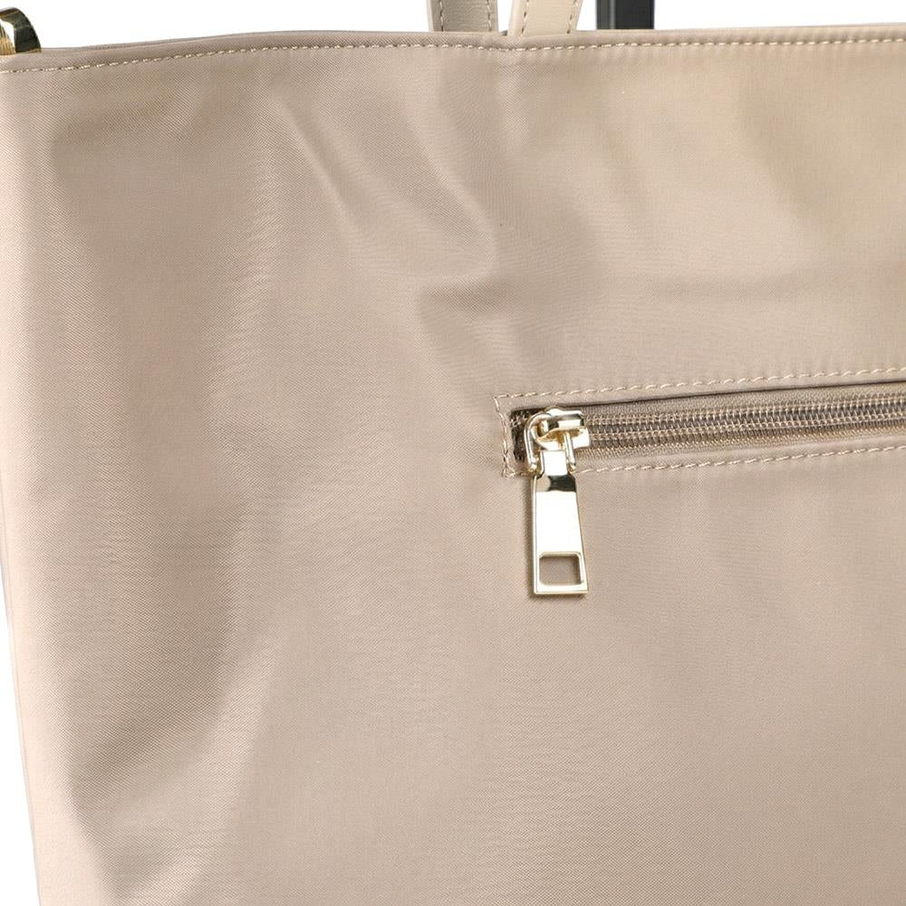 Vaya Leather Zip Close Shoulder Bag - VAYA / 329 381 - Khaki - Image 7