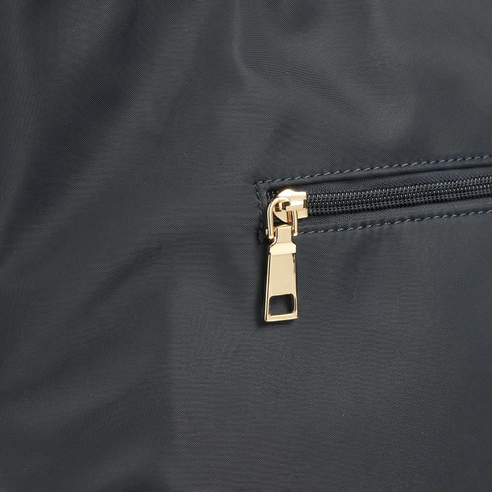 Vaya Leather Zip Close Shoulder Bag - VAYA / 329 381 - Navy - Image 6