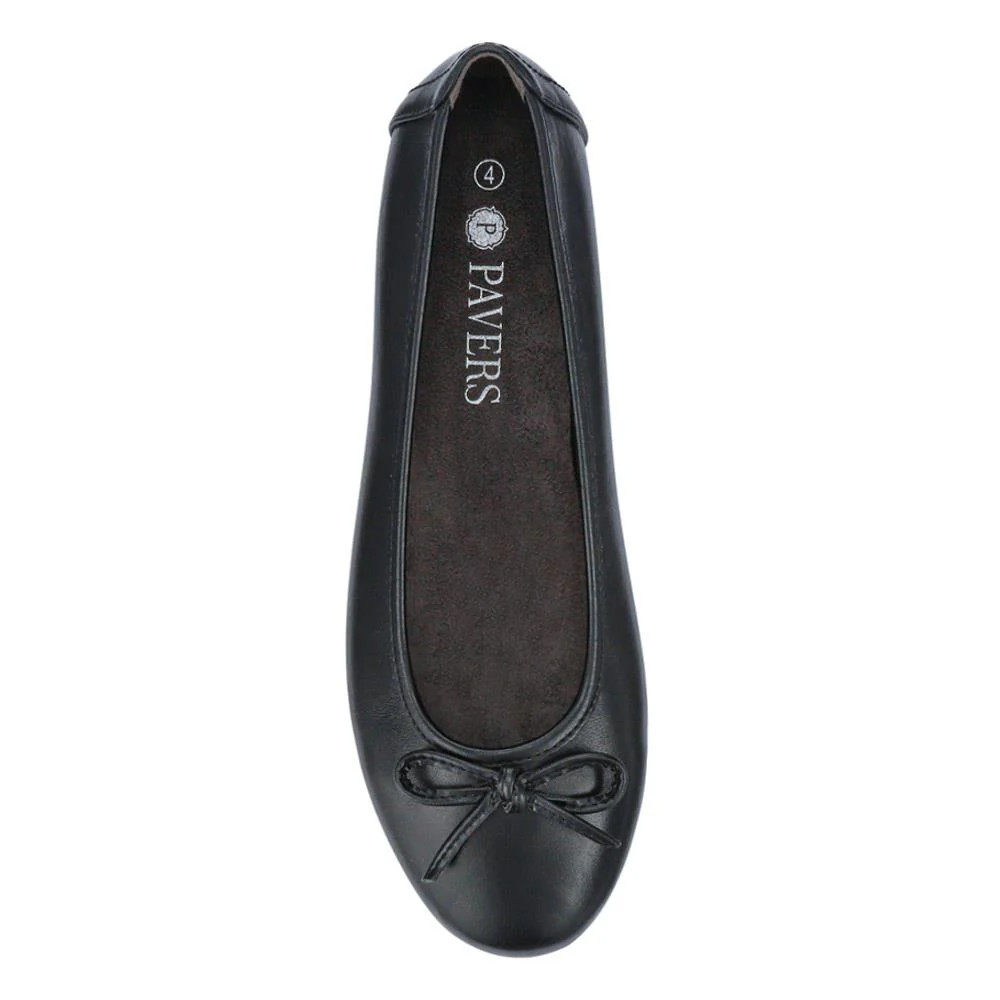 Vegan Bow-Detailed Pumps - JANSP41000 / 326 781 - Black - Image 4