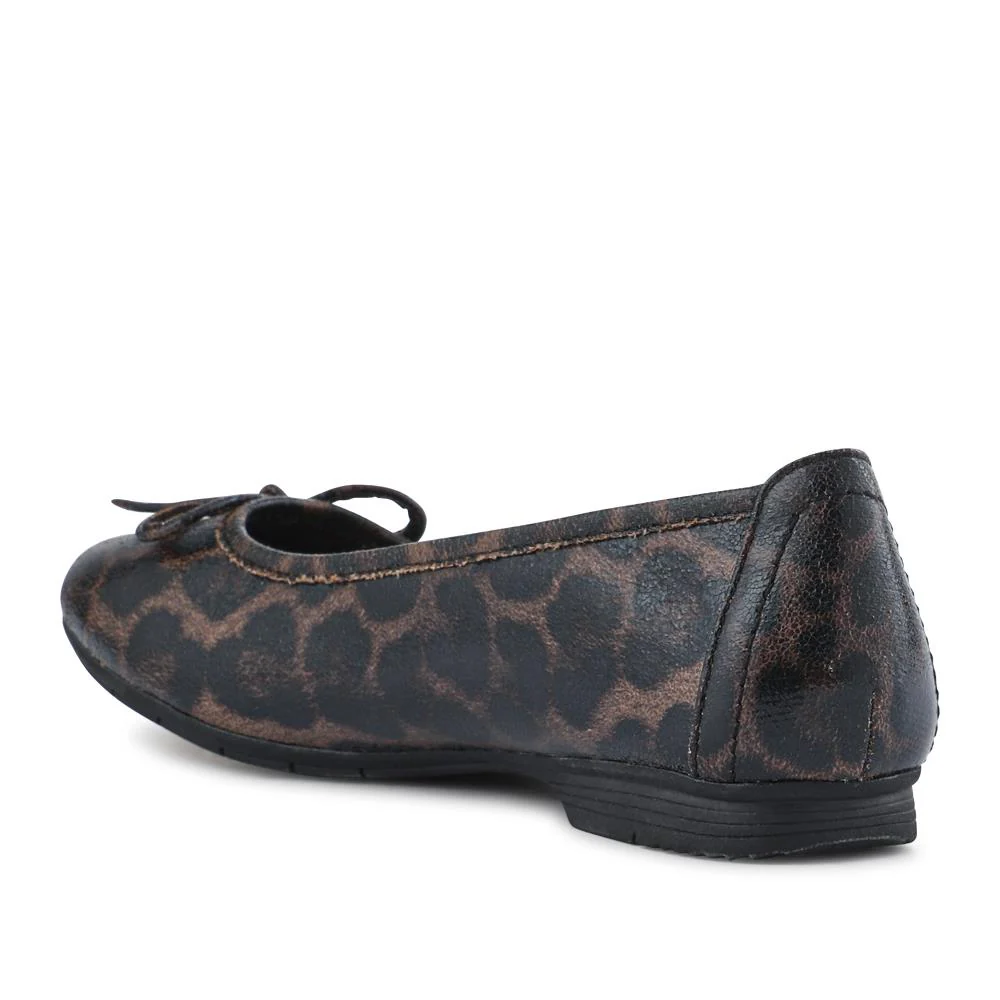 Vegan Bow-Detailed Pumps - JANSP41000 / 326 781 - DARK LEOPARD - Image 3