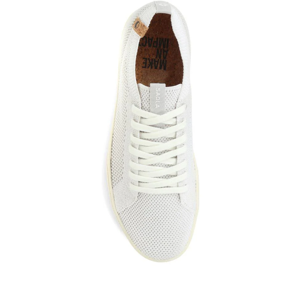 Vegan Friendly Trainers - SAOLA35500 / 321 302 - White - Image 5