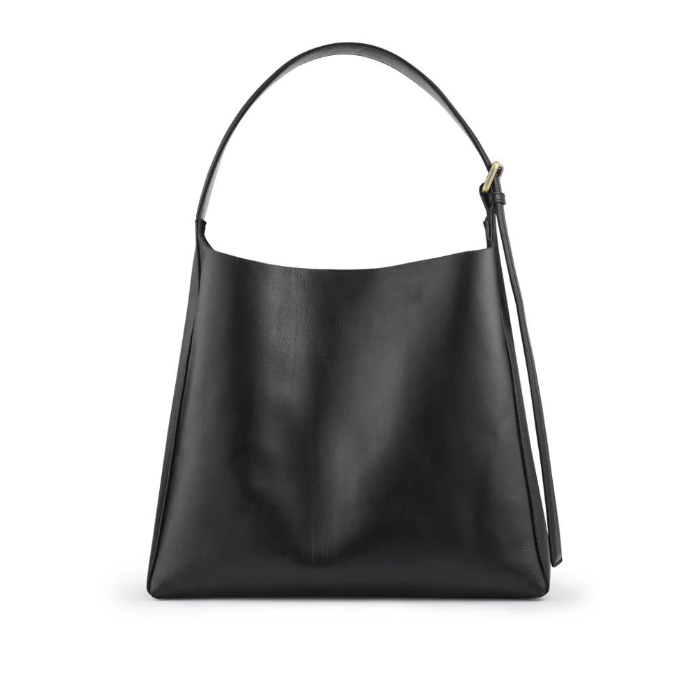 Velma Luxury Leather Handbag - VELMA / 328 162 - Black