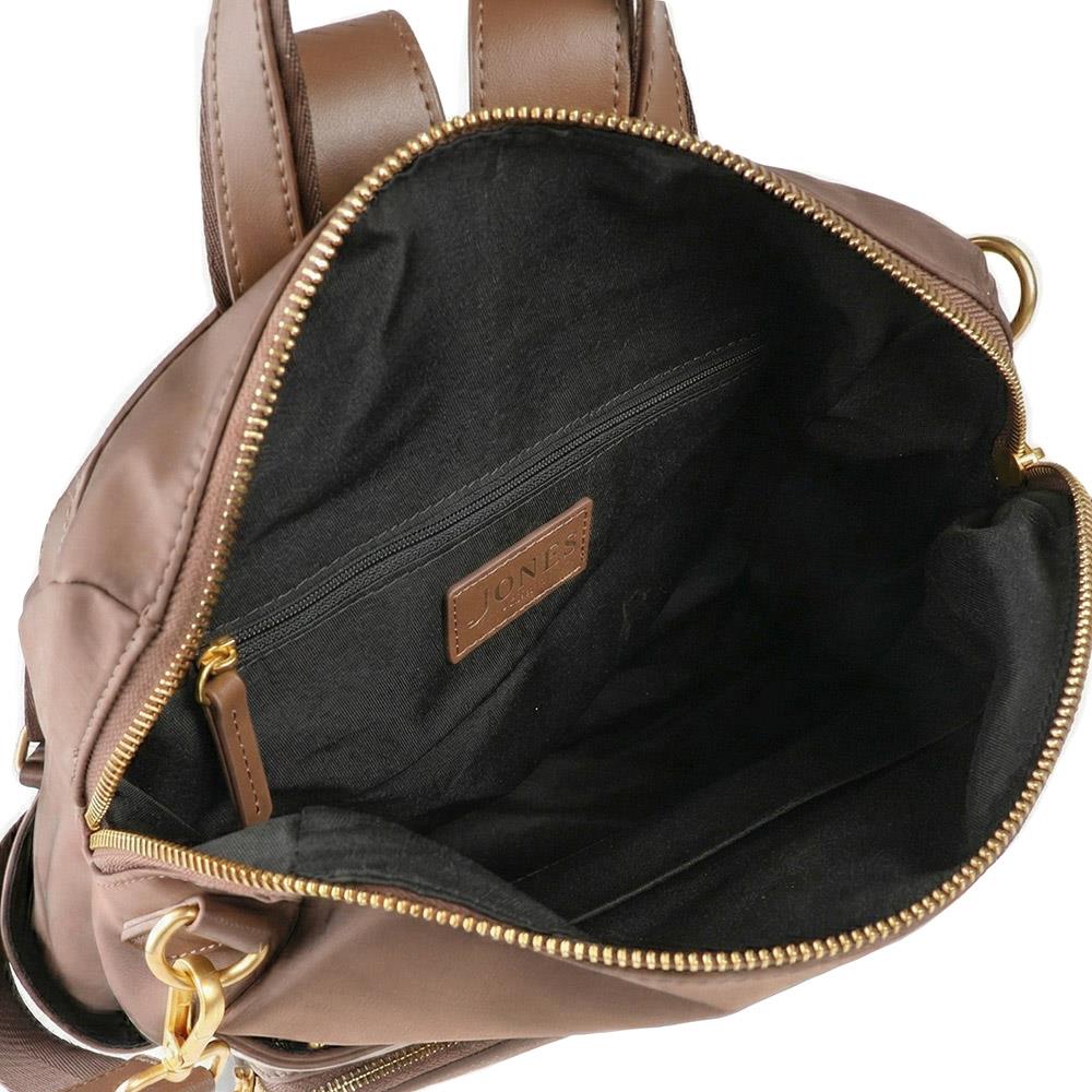 Virelle Leather Backpack With Zip Pockets - VIRELLE / 329 382 - Chocolate - Image 7