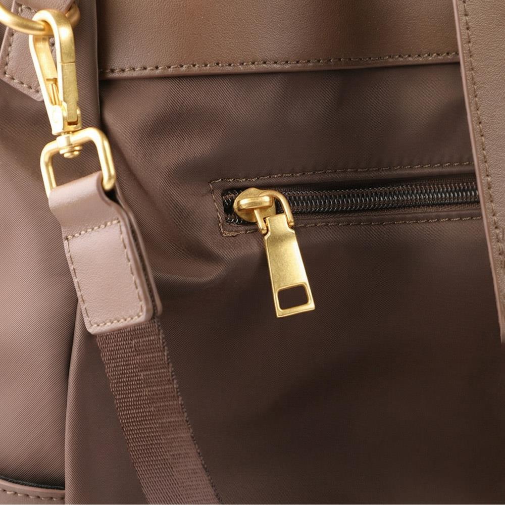 Virelle Leather Backpack With Zip Pockets - VIRELLE / 329 382 - Chocolate - Image 8