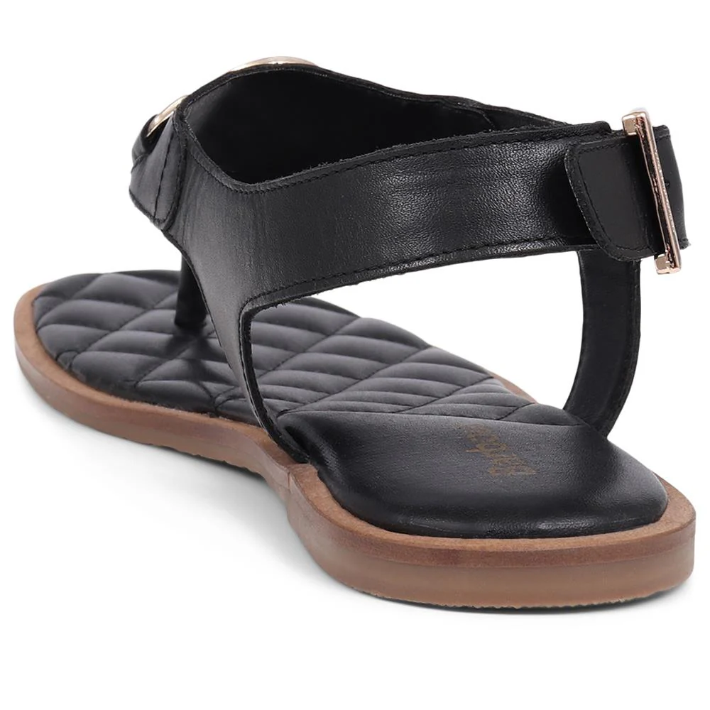 Vivienne Embellished Leather Sandals - BARBR39506 / 324 825 - Black - Image 3