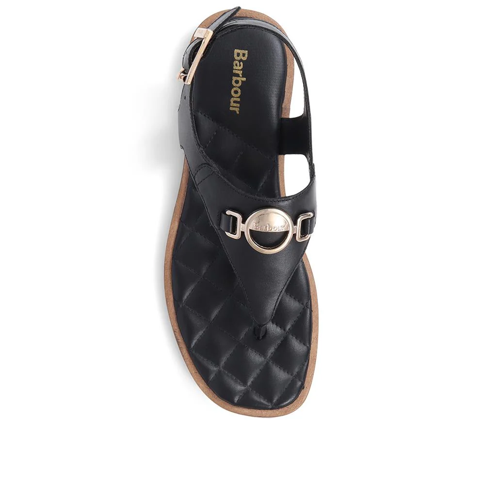 Vivienne Embellished Leather Sandals - BARBR39506 / 324 825 - Black - Image 5