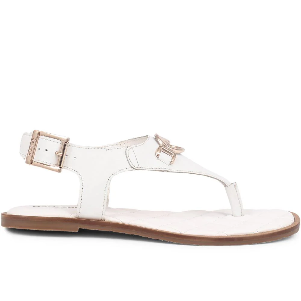Vivienne Embellished Leather Sandals - BARBR39506 / 324 825 - White - Image 2