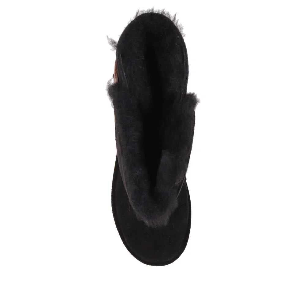 Warm Buttoned Calf Boots - EDNB40073 / 326 908 - Black - Image 5