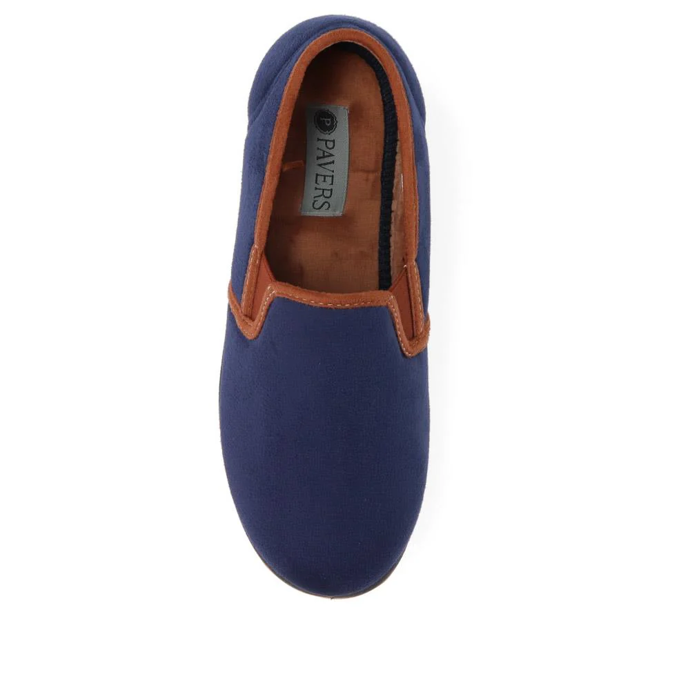 Warm Full Slippers - QING40009 / 325 767 - Navy - Image 5