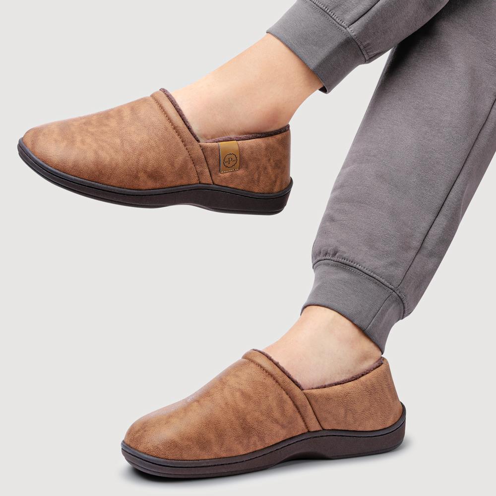 Warm Lightweight Slippers - QING42027 / 328 277 - Tan - Image 5