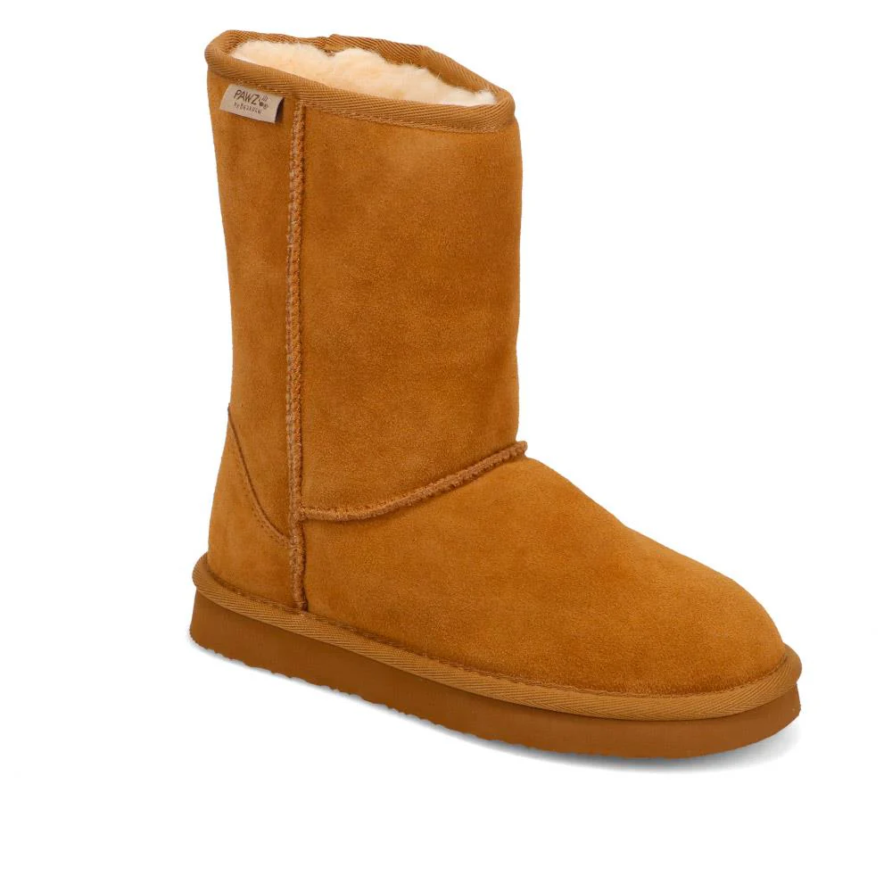 Warm-Lined Calf-Length Boots - EDNB40053 / 326 903 - Chestnut