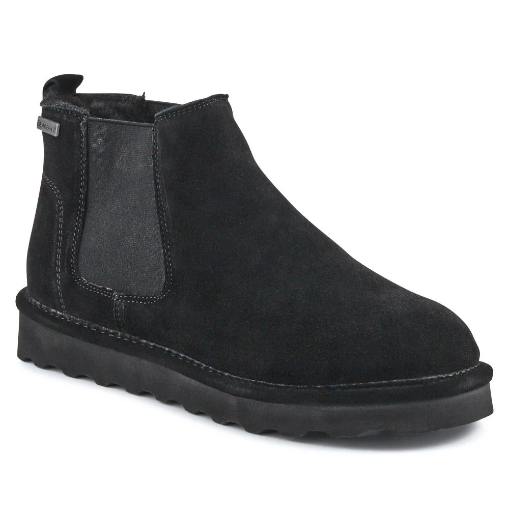 Warm Lined Chunky Slip On Ankle Boots - EDNB40079 / 326 909