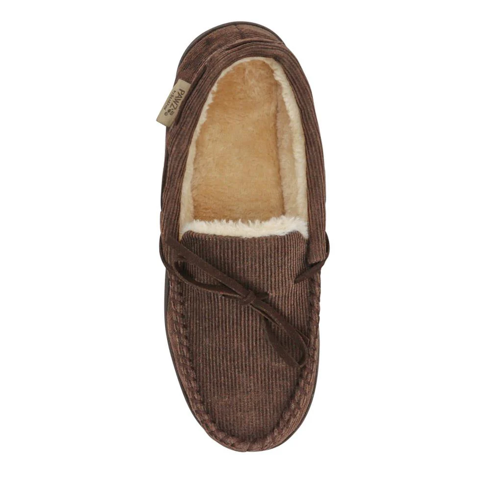 Warm-Lined Corded Slippers - EDNB40091 / 326 911 - Brown - Image 4