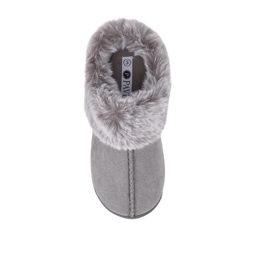 Warm Lined Cushioning Luxury Fur Slippers - GALOP42002 / 328 068 - Grey - Image 5