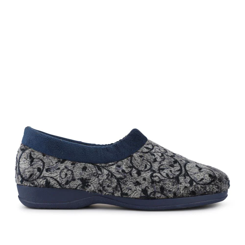 Warm-Lined Full Slippers - ANAT42002 / 328 299 - Navy - Image 2