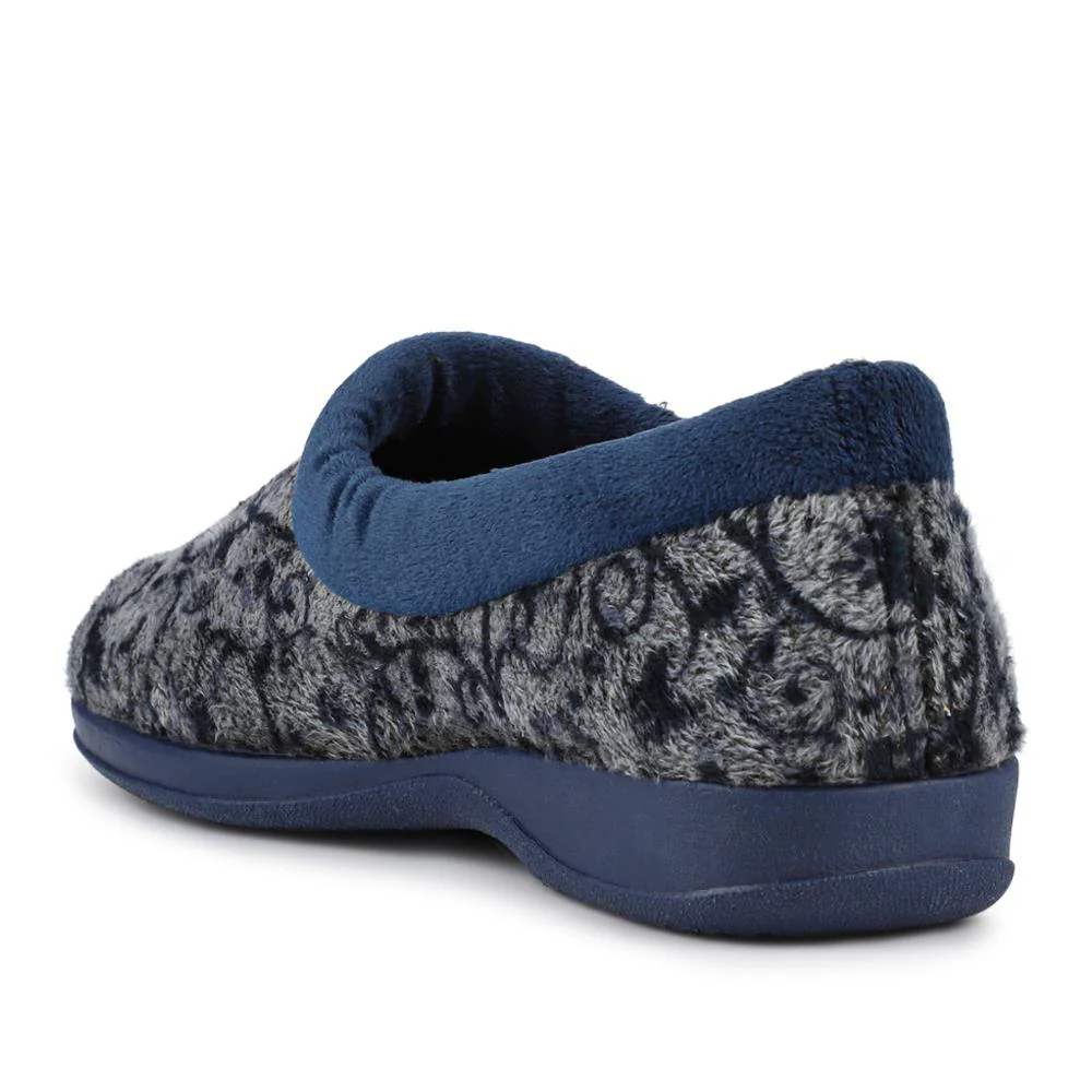 Warm-Lined Full Slippers - ANAT42002 / 328 299 - Navy - Image 3