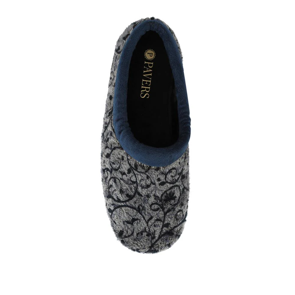 Warm-Lined Full Slippers - ANAT42002 / 328 299 - Navy - Image 4