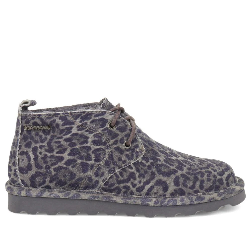 Warm-Lined Lace-Up Boots - EDNB40067 / 326 906 - Grey Leopard - Image 2