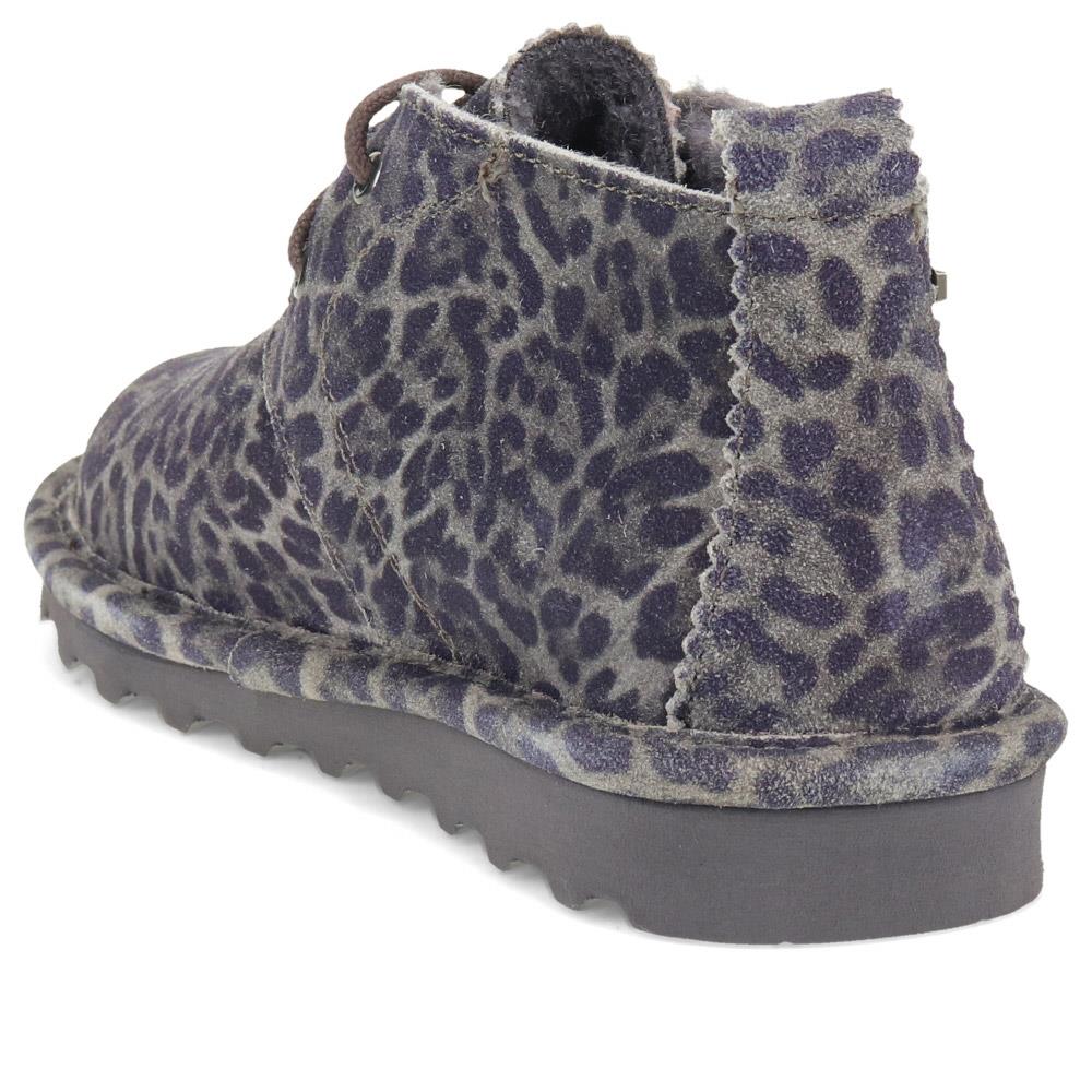 Warm-Lined Lace-Up Boots - EDNB40067 / 326 906 - Grey Leopard - Image 3