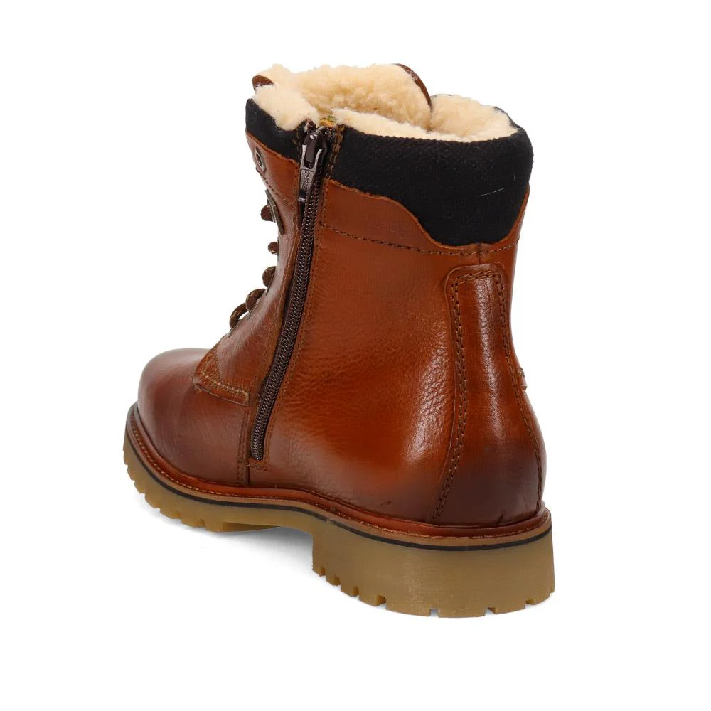 Warm-Lined Leather Ankle Boots - BUG40517 / 326 004 - Brown - Image 3