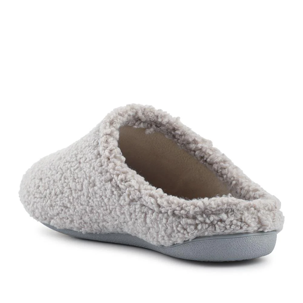 Warm-Lined Lightweight Slippers - BONAD42000 / 328 335 - Grey - Image 3