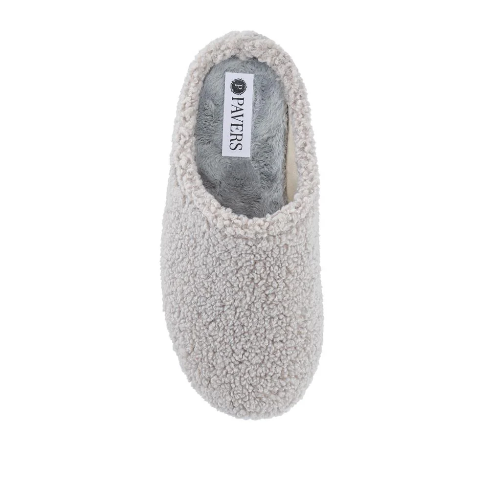 Warm-Lined Lightweight Slippers - BONAD42000 / 328 335 - Grey - Image 4