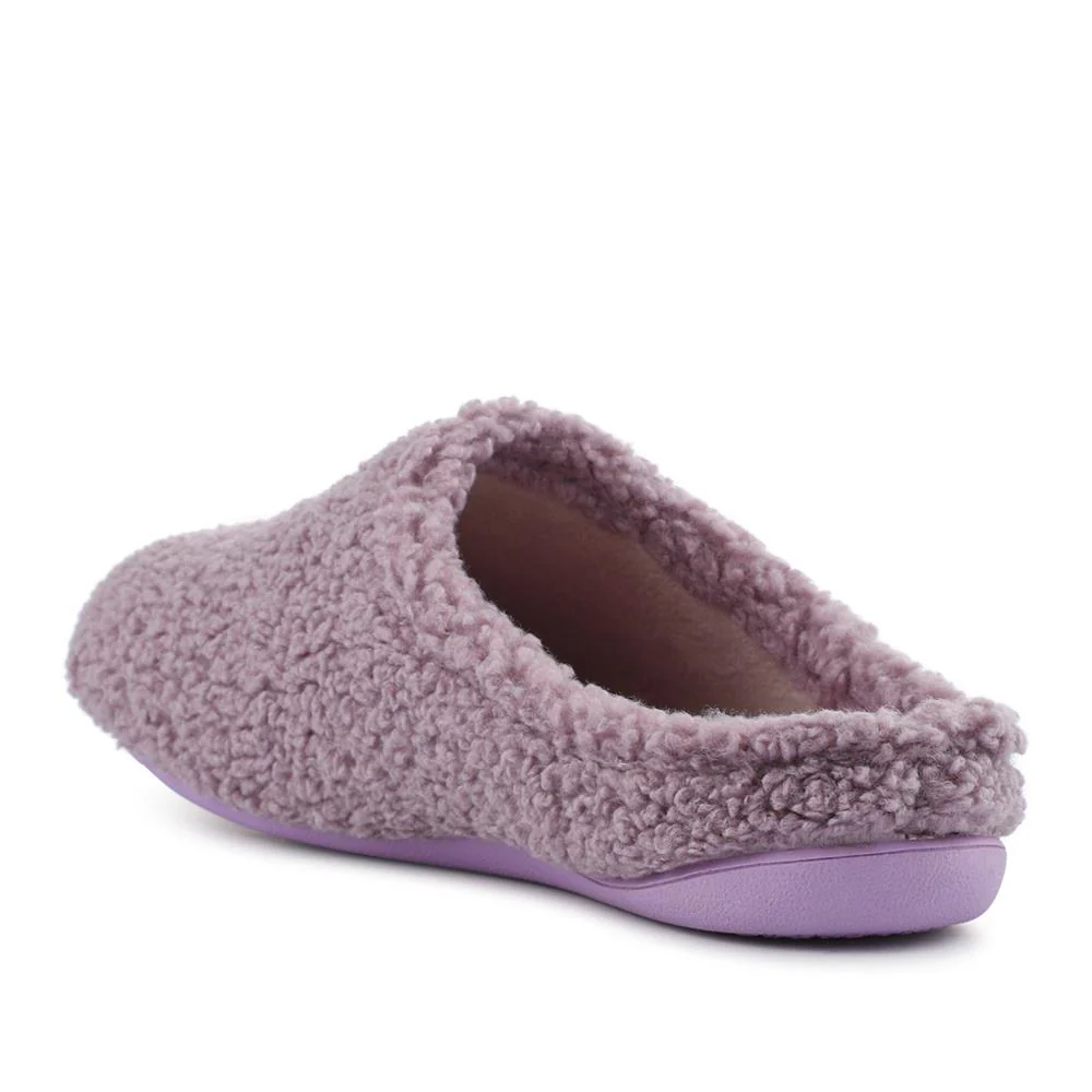 Warm-Lined Lightweight Slippers - BONAD42000 / 328 335 - Lilac - Image 3
