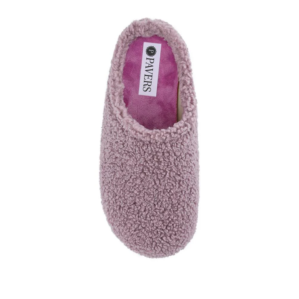 Warm-Lined Lightweight Slippers - BONAD42000 / 328 335 - Lilac - Image 4
