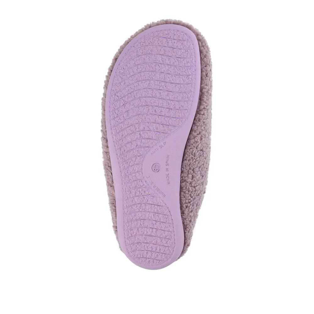 Warm-Lined Lightweight Slippers - BONAD42000 / 328 335 - Lilac - Image 5