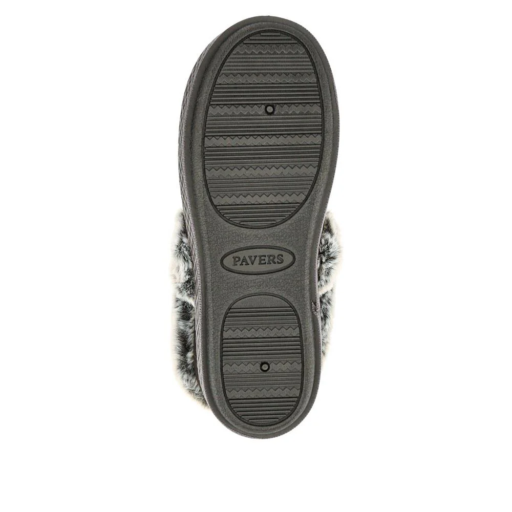 Warm-Lined Memory Foam Slippers - QING40038 / 326 611 - Black - Image 5