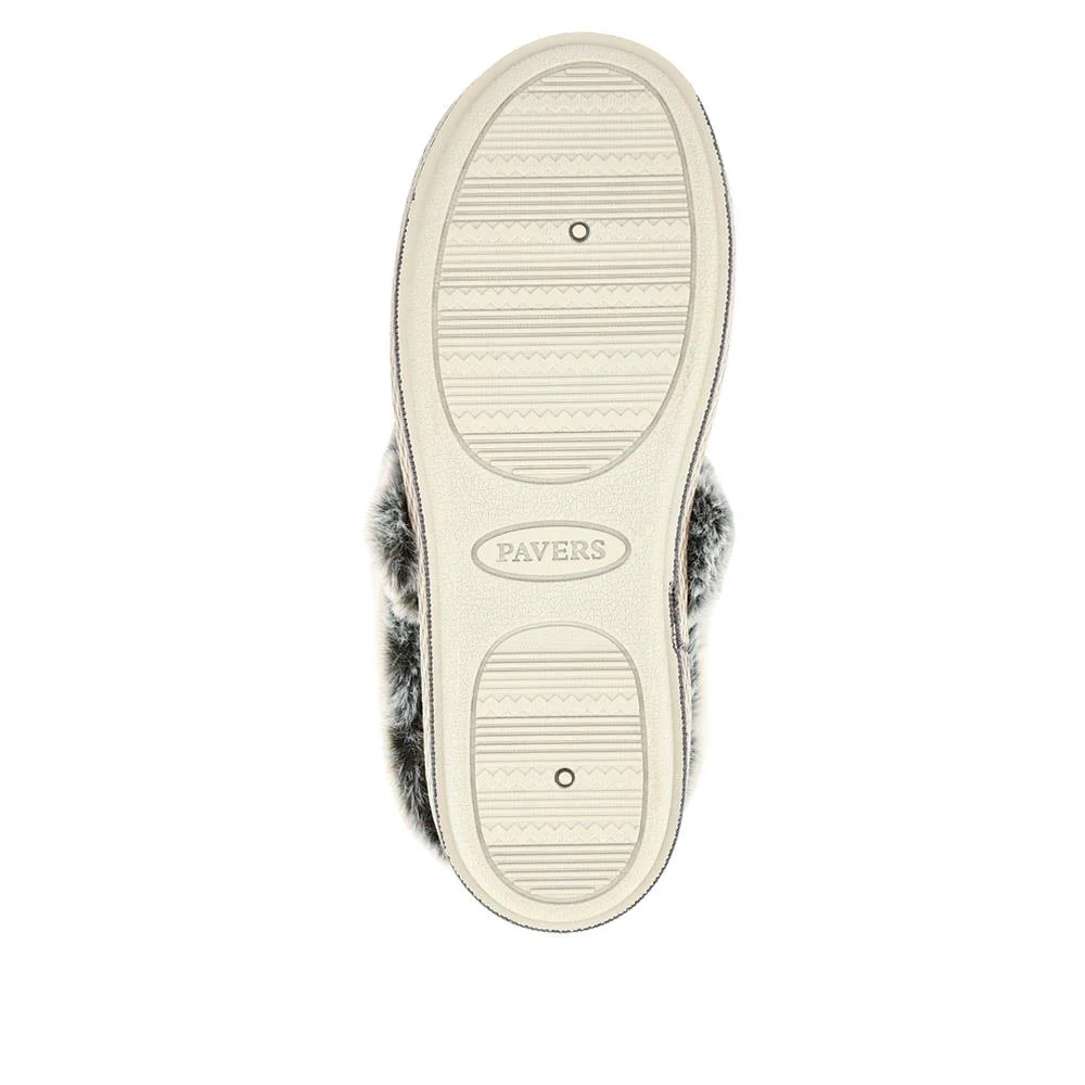 Warm-Lined Memory Foam Slippers - QING40038 / 326 611 - Grey - Image 5