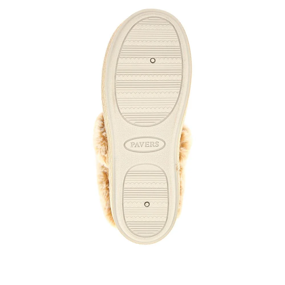 Warm-Lined Memory Foam Slippers - QING40038 / 326 611 - Taupe - Image 5