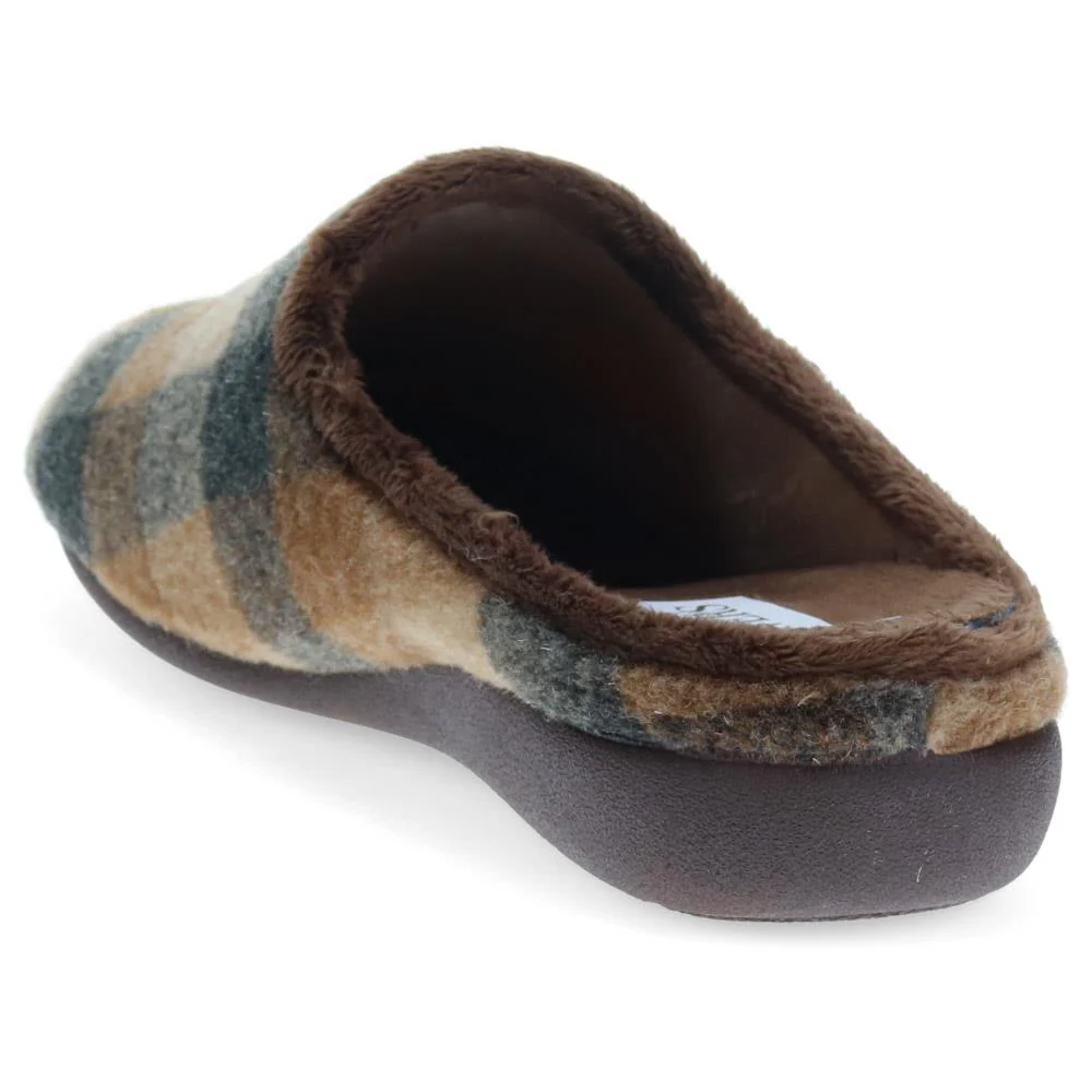 Warm-Lined Mule Slippers - BONAD40007 / 326 289 - Brown - Image 3