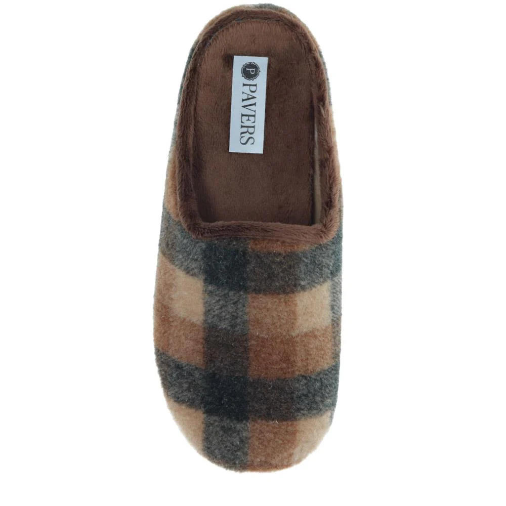 Warm-Lined Mule Slippers - BONAD40007 / 326 289 - Brown - Image 5