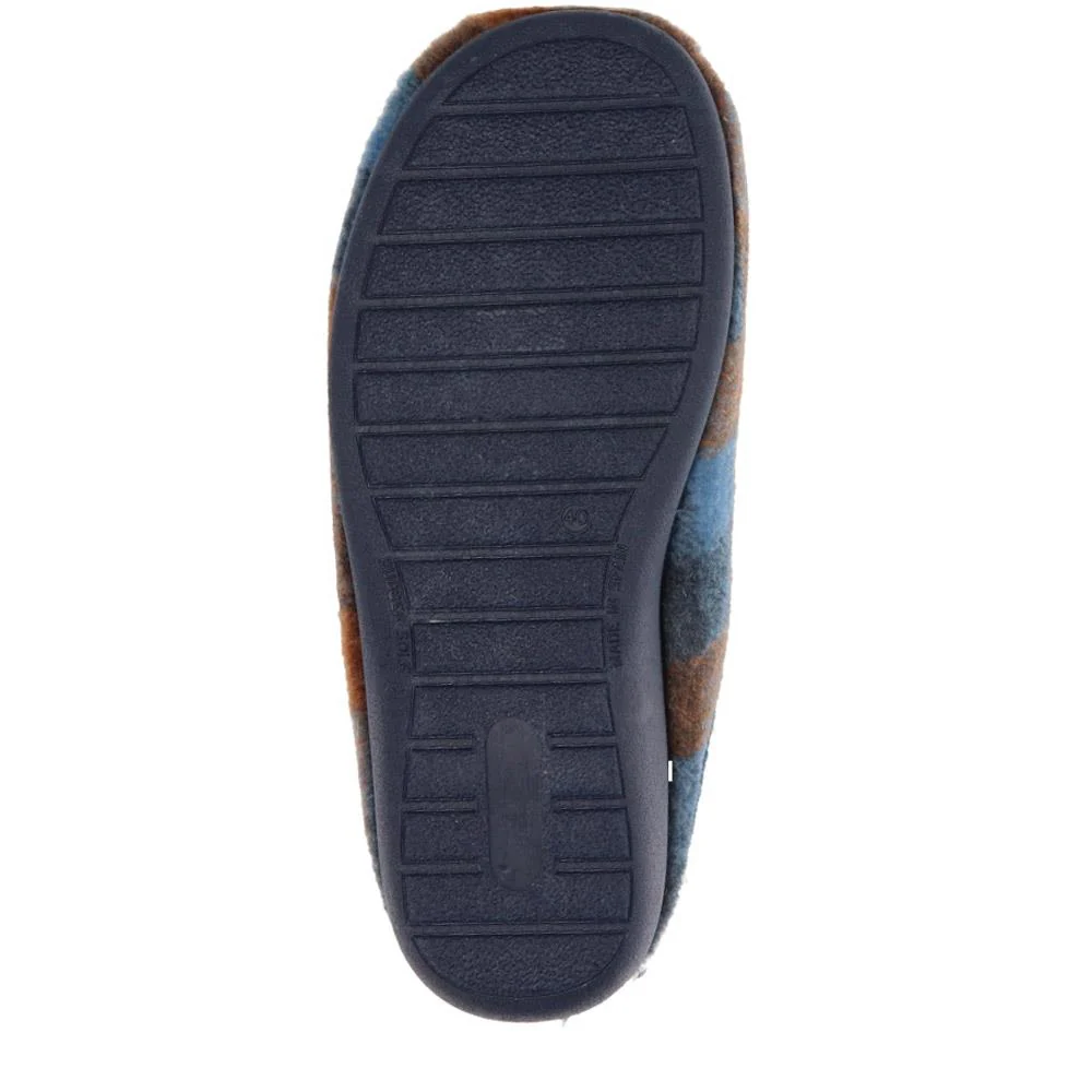 Warm-Lined Mule Slippers - BONAD40007 / 326 289 - Navy - Image 4