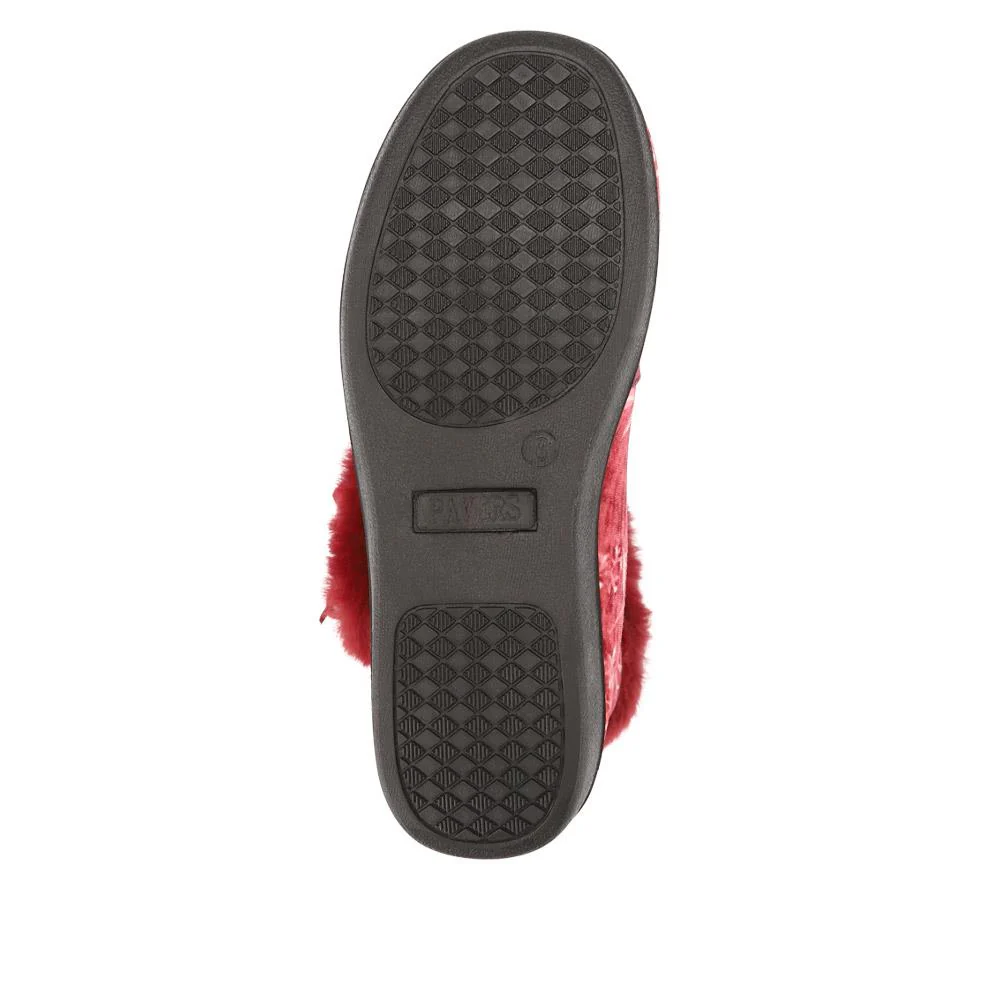 Warm-Lined Touch-Fasten Slippers - QINGD40002 / 326 582 - Burgundy - Image 5